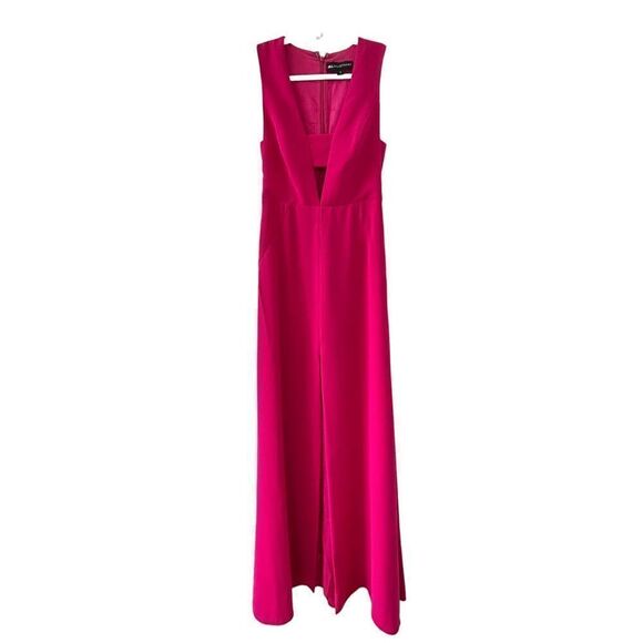 Jill Jill Stuart Pink Cut Out Plunging Neck Sleeveless Gown Dress Women’s Size 2 - Picture 1 of 7